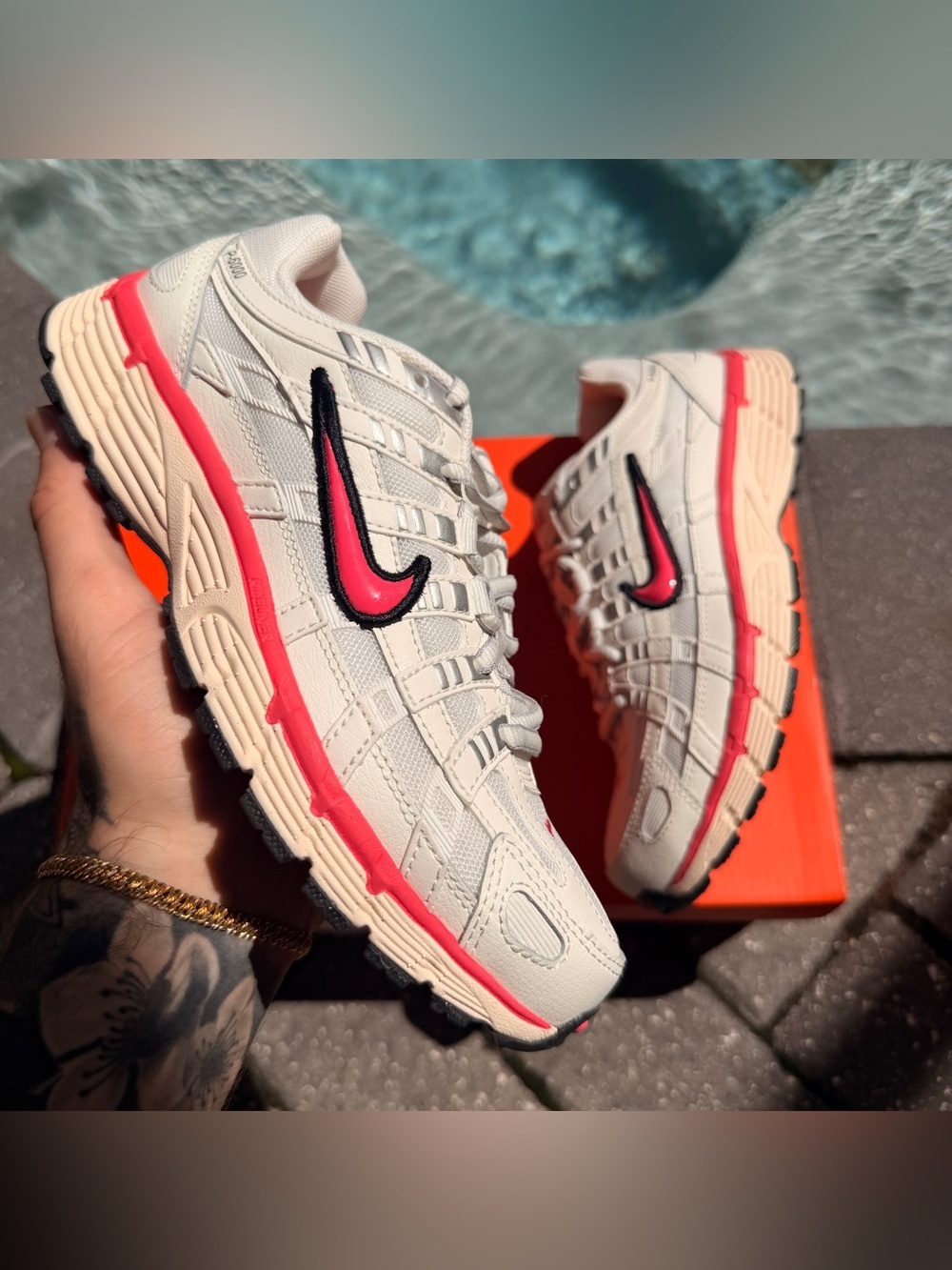 WOMENS NIKE P-6000 SAIL ASTER PINK BLACK SIZE 6 W HJ7361-133